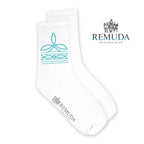 Boot Stitch Adult Unisex Western Crew Socks