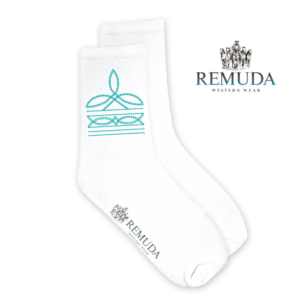 Boot Stitch Adult Unisex Western Crew Socks