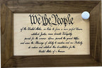 We The People Constitution Gun Concealment Furniture - Handcrafted Hidden Gun Storage Wall Decor - Hidden Safe Furniture with Magnetic Lock for Quick Access & Storage - Made in USA