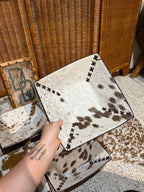 Cowhide & Leather Decorative Bowl