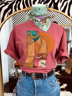 Dusty leather tee