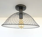 CHICKEN WIRE Farmhouse Ceiling Light