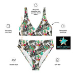 Baha Ranch Yeehaw Funky Cowgirl Collage Bikini