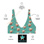 Baha Ranch Yeehaw Highland Cow Bikini Top