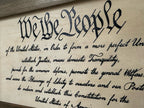 We The People Constitution Gun Concealment Furniture - Handcrafted Hidden Gun Storage Wall Decor - Hidden Safe Furniture with Magnetic Lock for Quick Access & Storage - Made in USA