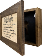 We The People Constitution Gun Concealment Furniture - Handcrafted Hidden Gun Storage Wall Decor - Hidden Safe Furniture with Magnetic Lock for Quick Access & Storage - Made in USA