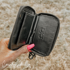The Sidekick Checkered Mini Wallet Keychain