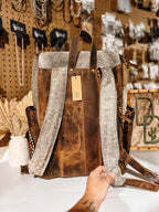Evangeline Cowhide Backpack #40