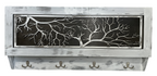 Winter Family Tree Gun Concealment Decor - Handcrafted Wooden Gun Cabinets - Gun Shelf Hidden Storage for Rifles, Shotguns, & Handguns - Quick Access Hidden Wall Safe