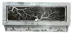 Winter Family Tree Gun Concealment Decor - Handcrafted Wooden Gun Cabinets - Gun Shelf Hidden Storage for Rifles, Shotguns, & Handguns - Quick Access Hidden Wall Safe