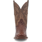 Dan Post Alamosa (Chocolate/Brown) - Men's Ostrich Skin Leather Cowboy Boots