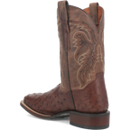 Dan Post Alamosa (Chocolate/Brown) - Men's Ostrich Skin Leather Cowboy Boots
