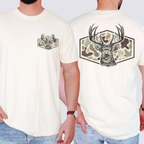 Deer Hunting, Camo, Camouflage, Dad, Father's Day, Husband, Guy Gift, Old School, Comfort Colors T-Shirt