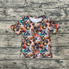 Western collage Short Sleeve T shirt