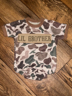 Lil Brother Camo Smock Bubble