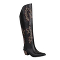 Western Allure High Heel Over the Knee Boots - Embellished Cowboy Style