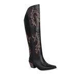 Western Allure High Heel Over the Knee Boots - Embellished Cowboy Style