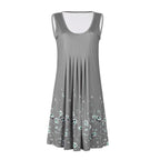 Coastal Cowgirl Boho Dress – Sleeveless Summer Dress with Floral Detail