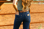 The Wrangler Wanderer 622 Dark Wash Flares