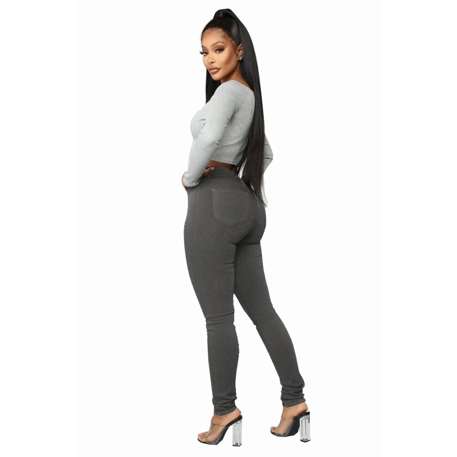 Cowgirl Chic High Waisted Skinny Jeans - Stylish and Comfortable Denim Jeans for Women