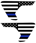 Thin Blue Line Flag Vent Decals