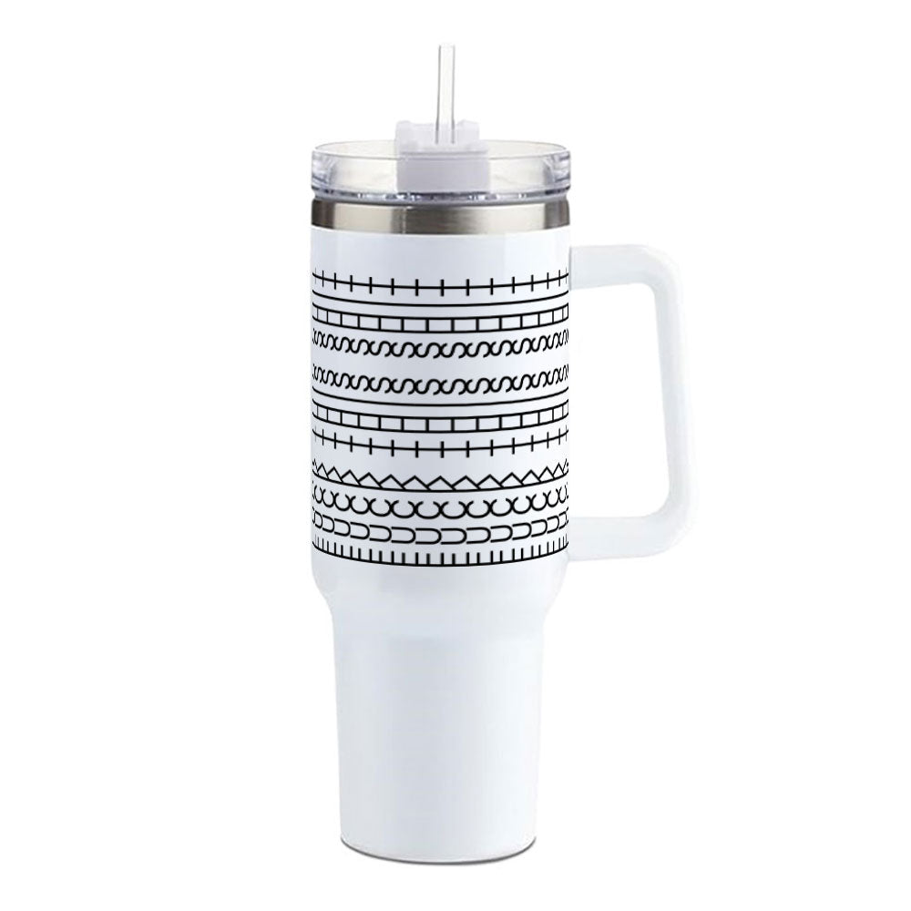 Sideways Mood - Insulated 40oz Sarcastic Tumbler w/ Handle