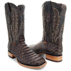 Soto Boots Mens Brown Python Print Boots H50032