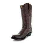 Cowboy Dress Boots | Mens Classic Round-Toe Boots (H7001-Brown)