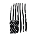 Grunge Flag Hood Graphic