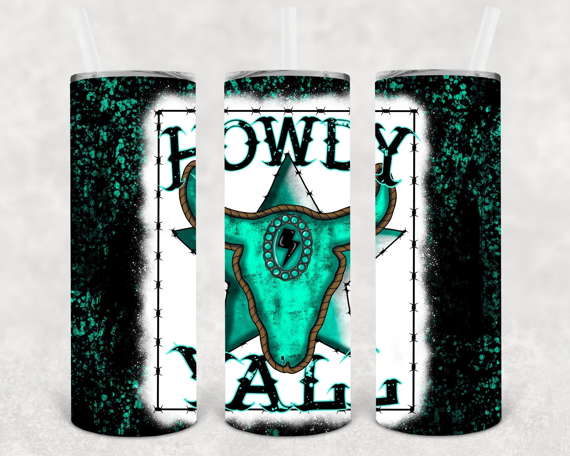 Howdy Y'all 20 oz Skinny Tumbler