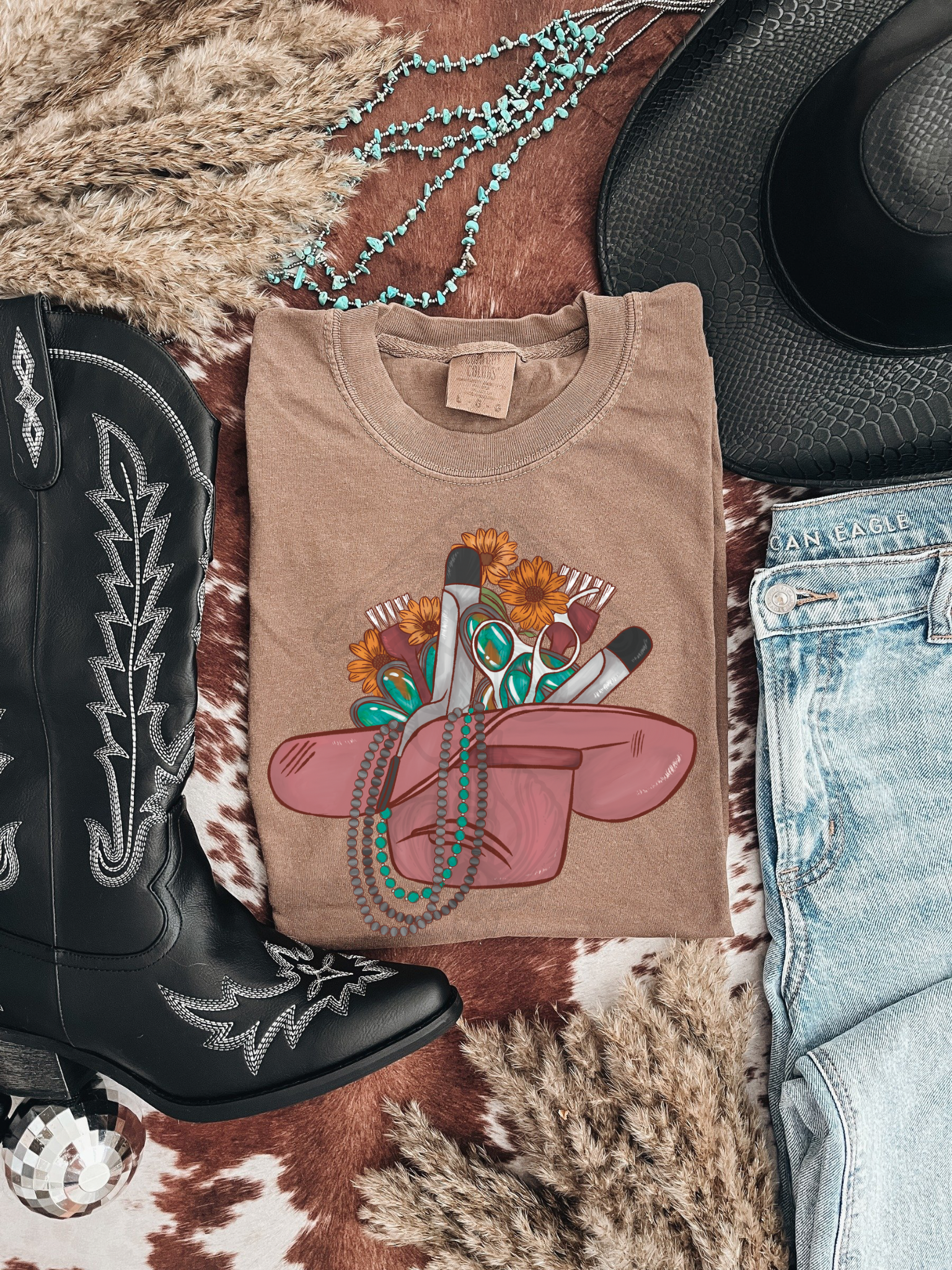 Hairstylist hat full Tee