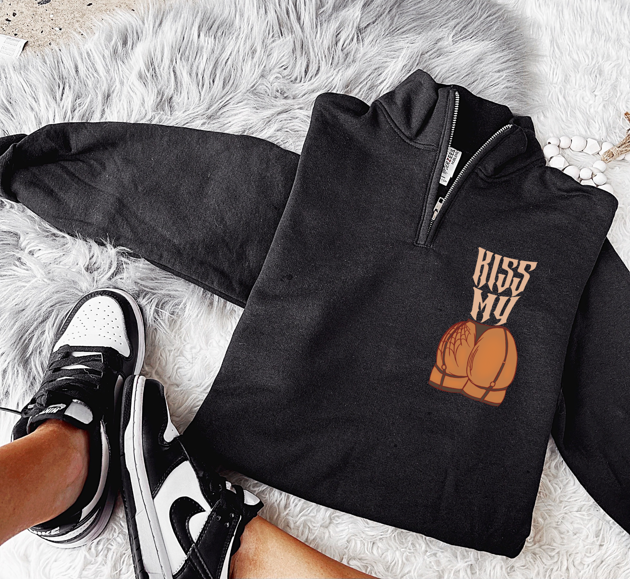Kiss My Collared Quarter Zip