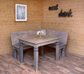 Square Farmhouse Dining Table with Java legs