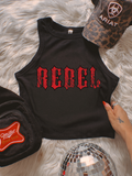 Rebel ribbed racer Tank