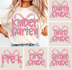 Custom Grade/Name Tee (bow)