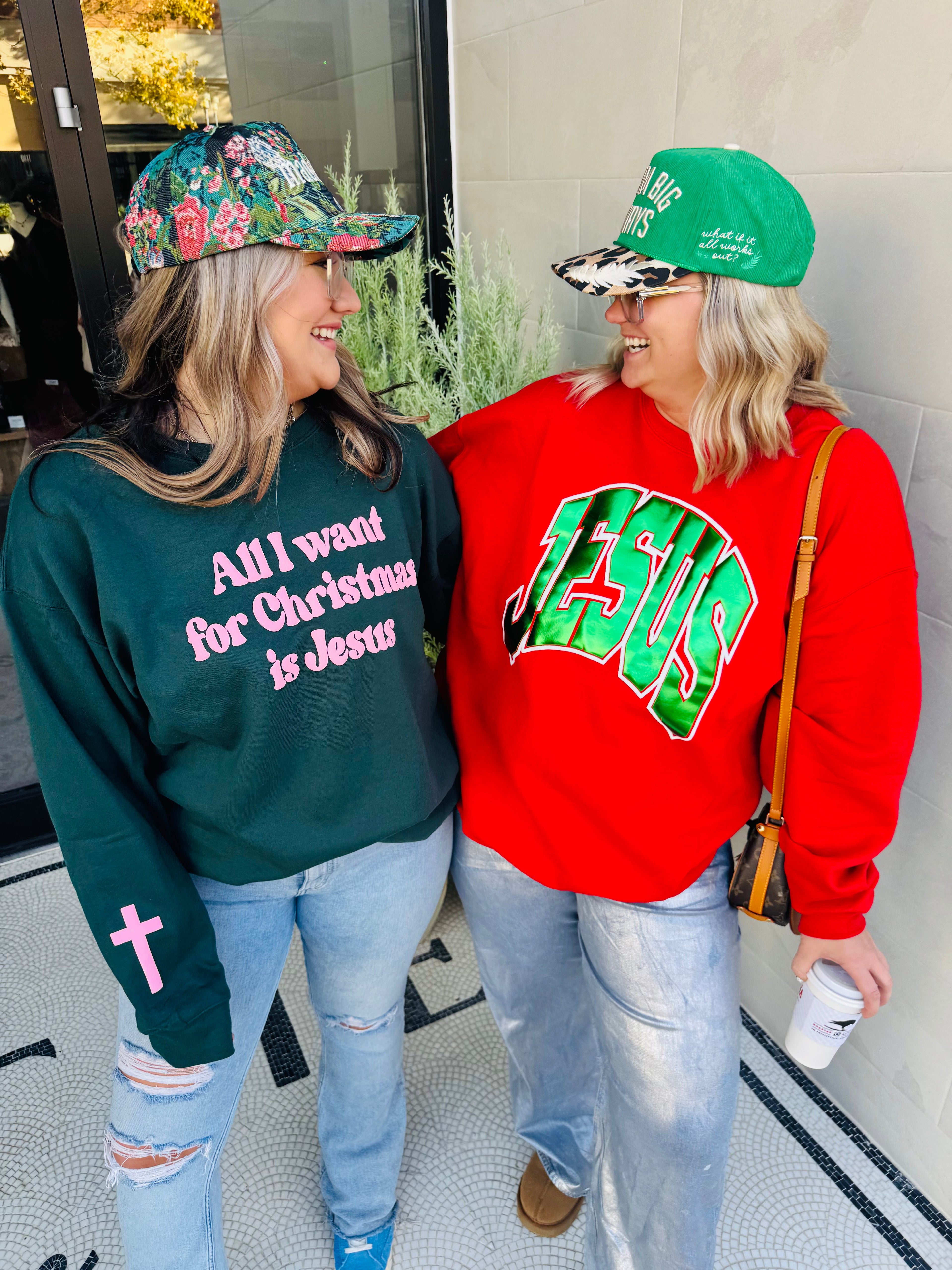 Jesus Puff Sweatshirt or Tee