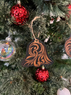 Leather Tooled Christmas Ornaments