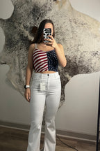 White Denim Bell Bottoms