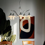 Farmhouse Glass Chandelier