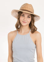 Peter Grimm Kissa - Straw Fedora Hat