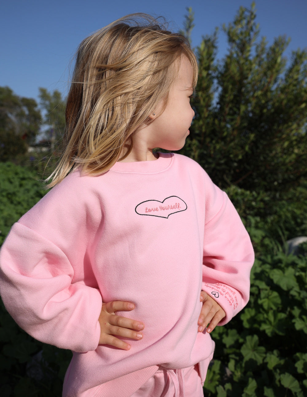 Love Yourself Kids Crewneck