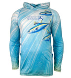Men's Tuna Abyss UV Fishing Hoodie Gaiter L/S