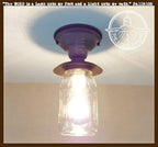 Mason Jar Exterior Outdoor Porch Farmhouse Ceiling Light Fixture