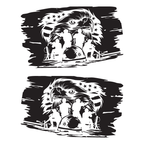 Battlefield Soldiers Rear Window Jeep Graphic