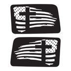 Flag Cross Window Jeep Graphic