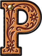 Monogrammed Initial Western Leather Look Saddle Longhorn Cowboy Cowgirl Kitchen Dish Towels Made in America