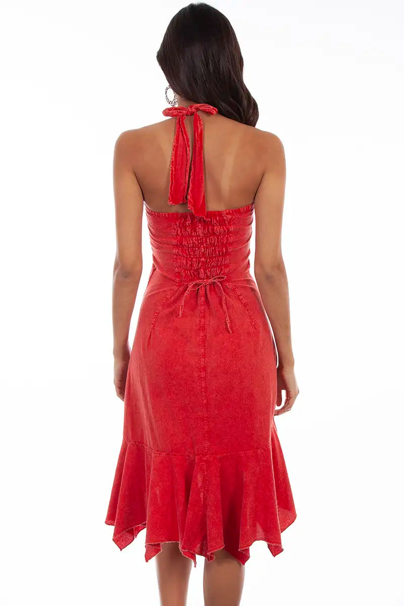 Scully Cantina Halter Top Dress (PSL-054) - Women's Sundress