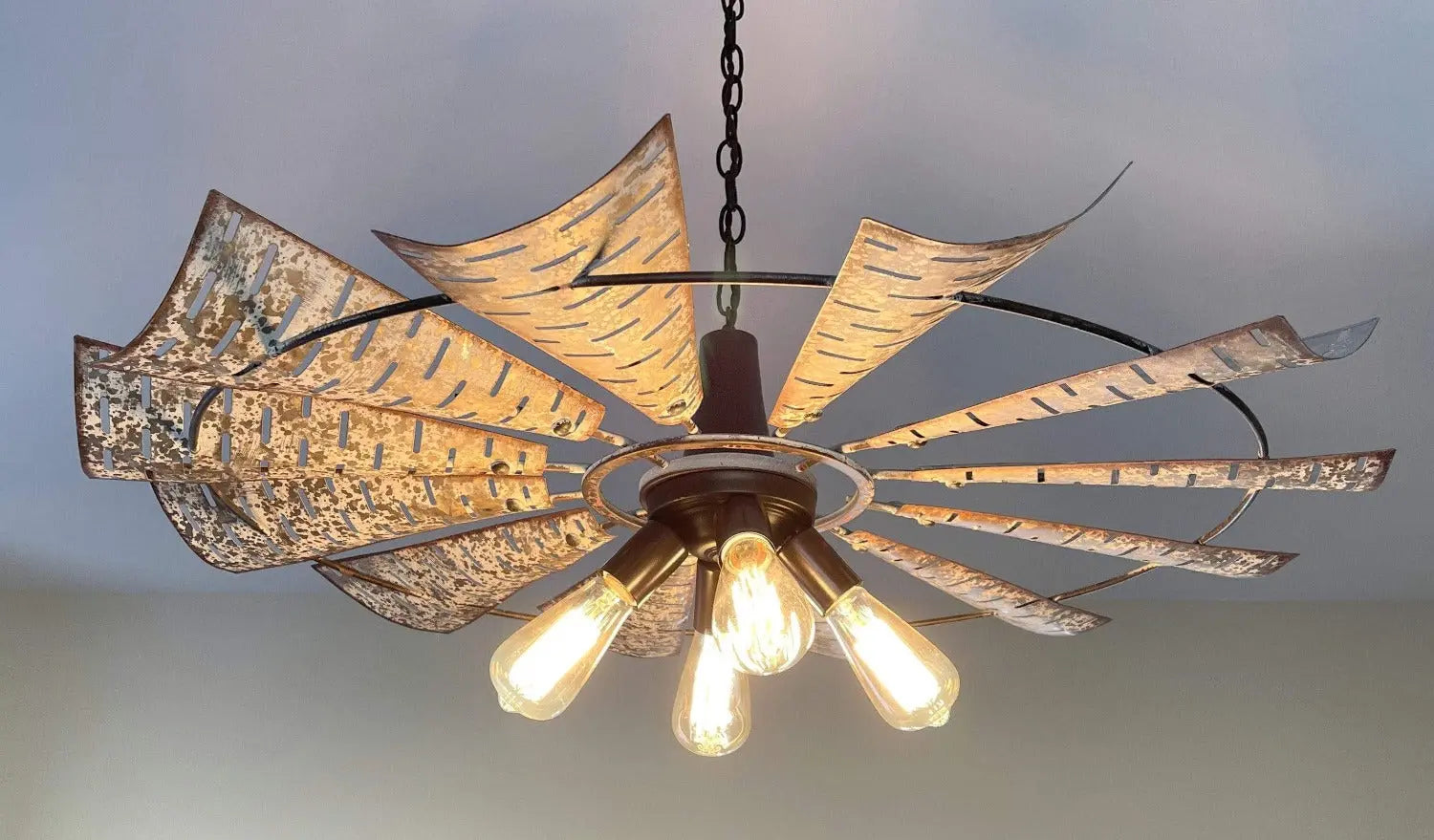 Windmill Chandelier Farmhouse STATIONARY Lighting Fixture