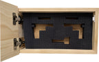 American Flag Try That In A Small Town Decorative and Secure Gun Cabinet (Red and Blue)