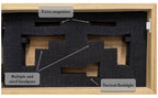 American Flag Try That In A Small Town Decorative and Secure Gun Cabinet (Red and Blue)